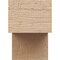 Ekena Millwork 4in. W x 6in. H x 28in. L Chapel Hill Woodgrain TimberThane Rafter Tail, Primed Tan RFTUR04X06X28CHPRCPR - alternate 2